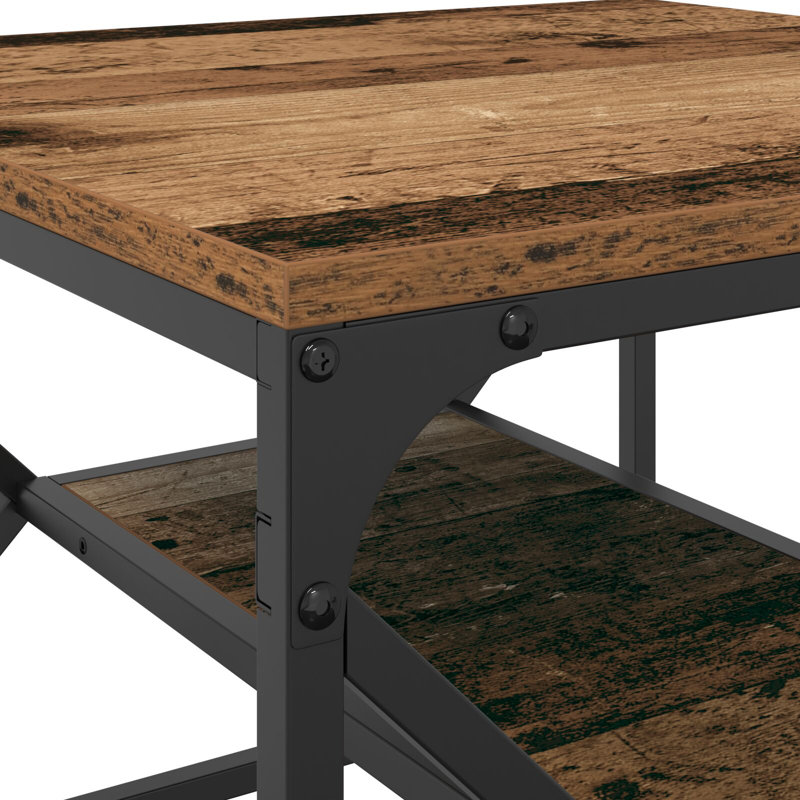 Coffee Table with Storage, Old Wood