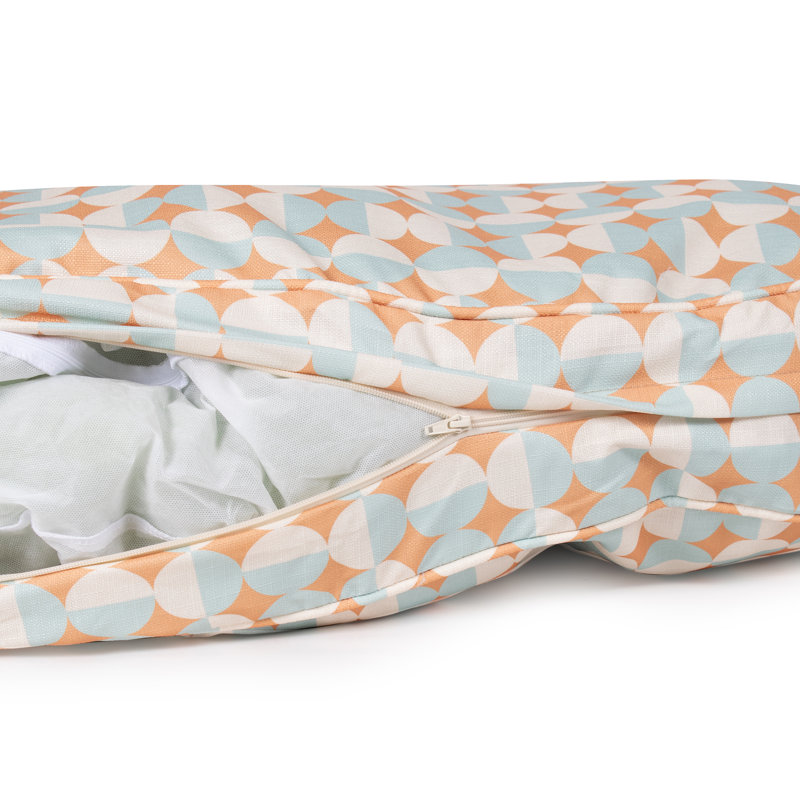 Large Oval Lounger Bed, Sunny, Ensoleillé, Medium (39"w x 24"d x 6"h)