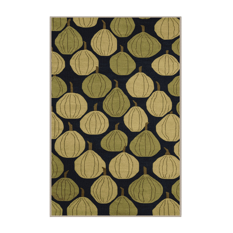  Tapis lavable aux fruits Kadota, Rectangulaire 8 pi x 12 pi
