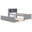 Lit plateforme Nyliah avec tête de rangement, USB, lit gigogne et 3 tiroirs-5931532-5931535