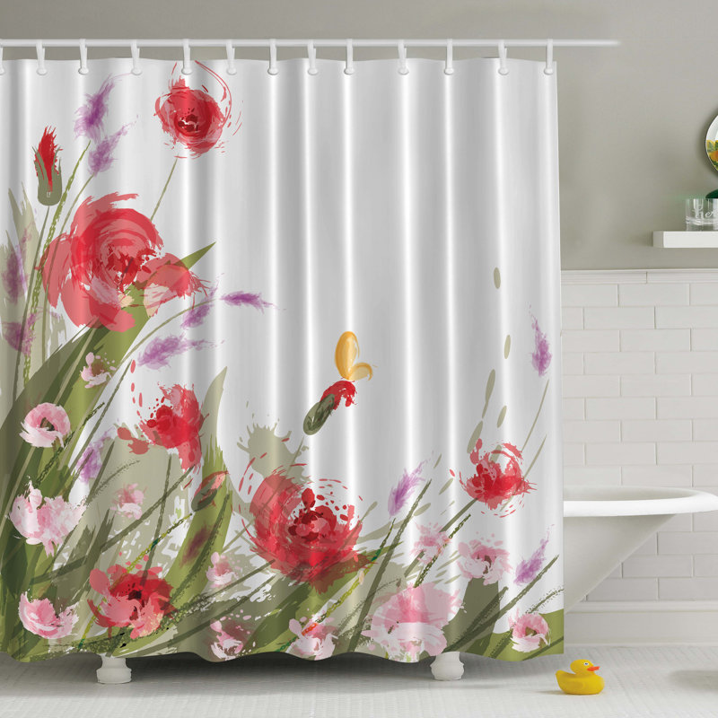 Rideau de douche simple Meadow