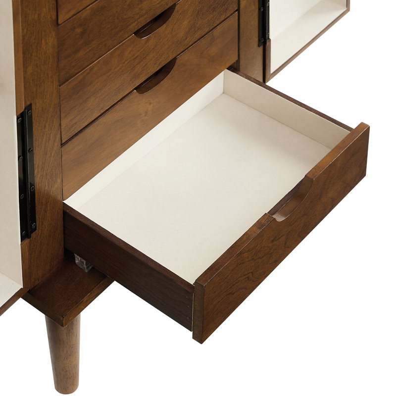 Naithan 18'' Wide Jewelry Armoire with Mirror