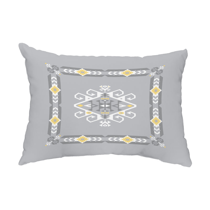 Housse de coussin d'extérieur rectangulaire Jodhpur, Gris