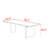 French style solid wood rectangular table-107558069