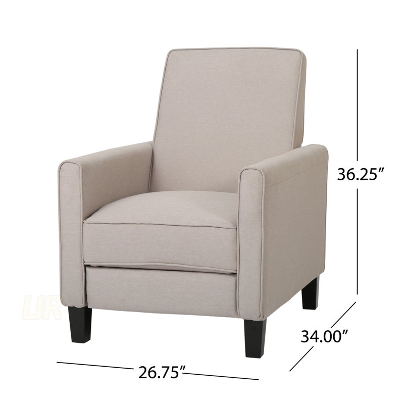 Élégant fauteuil inclinable à dossier poussoir avec rembourrage de qualité supérieure et fabrication durable pour un confort moderne