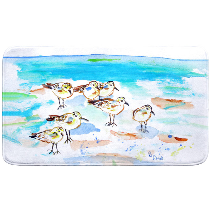 Tapis de bain Seven Sanderlings, L 30 po x l 18 po
