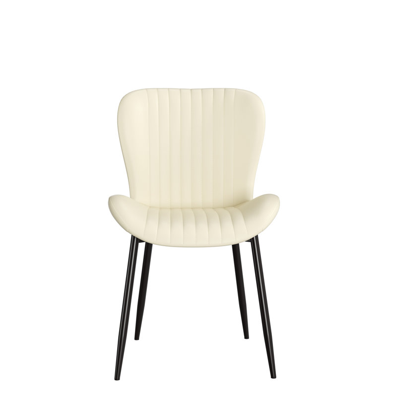Chaise d'appoint rembourrée Modern (ensemble de 2), 2, Beige