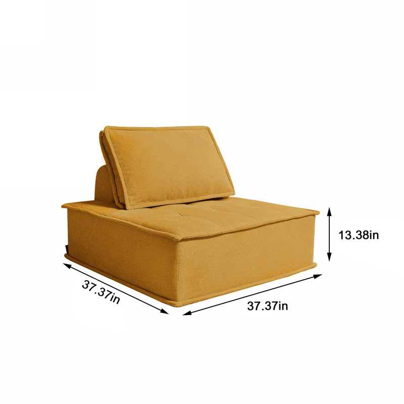 Fauteuil d'appoint simple rembourré Wojcek Comfy