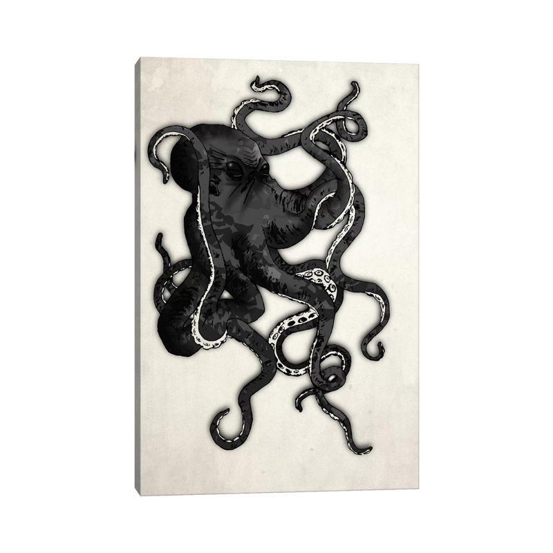 Octopus by Nicklas Gustafsson - Wrapped Canvas Gallery-Wrapped Canvas Giclée, 20.32 cm H x 30.48 cm W
