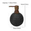 2-Pack Matte Black Sandstone Resin Soap Dispenser Set | for Bathroom & Kitchen Countertops-122098045