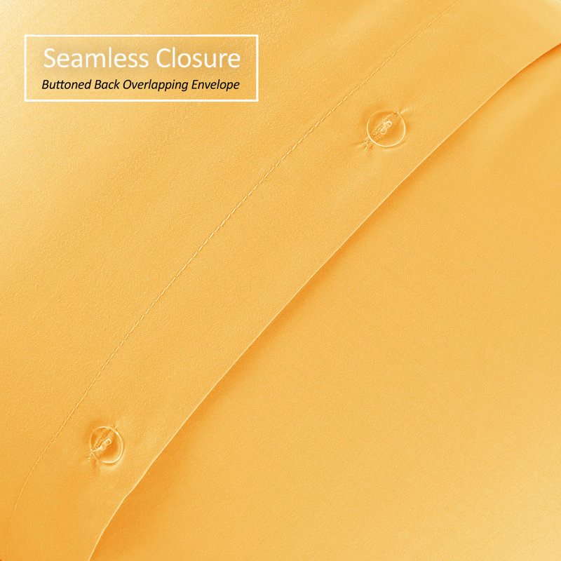 Taie décorative 100% polyester , Jaune, 20 po x 36 po