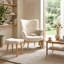 Upholstered Armchair With Footstool-135664584