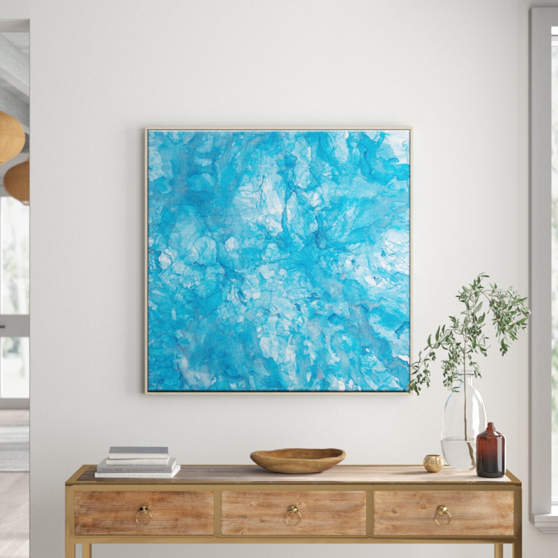 Ink Flow 3 by Chalie MacRae - Print on Canvas, Timber, 76cm H x 76cm W