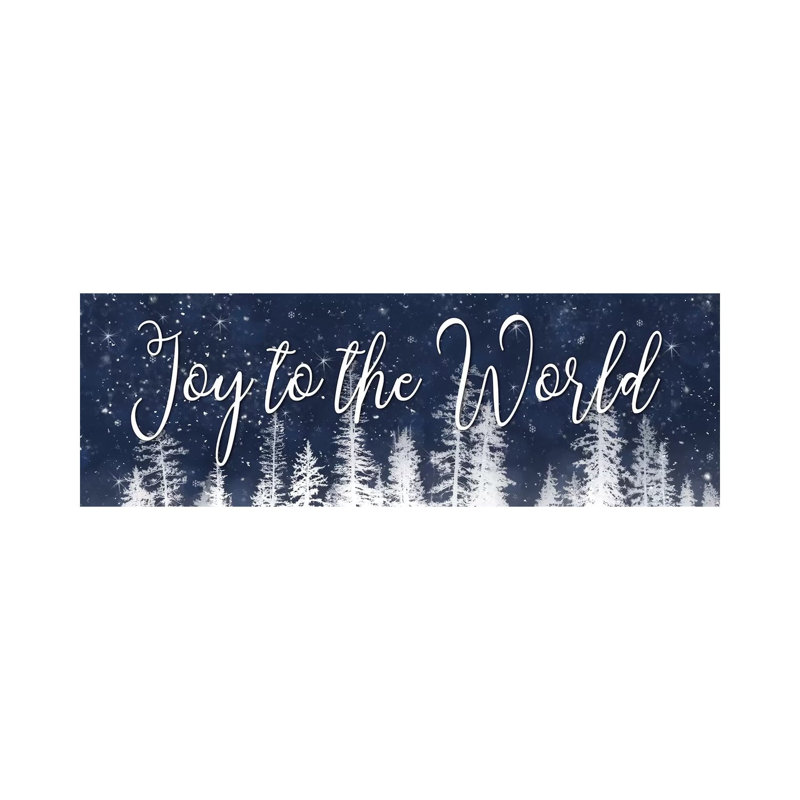 Joy To The World by Lori Deiter - Wrapped Canvas Panoramic Gallery-Wrapped Canvas Giclée, 30.48 cm H x 91.44 cm W x 1.91 cm D