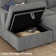 Storage Ottoman Module For Sofa Set As A Seat And Low Table