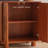 Mid-Century Solid Ash Wood Entryway Cabinet