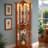 Rolip  Corner Lighted Curio Cabinet with Adjustable Shelves-1564600962