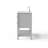  36'' Single Solid Wood Construction Bathroom Vanity With 2 Power Outlets, 1 Usb Port, And 1 Tybe C Port-1192049783