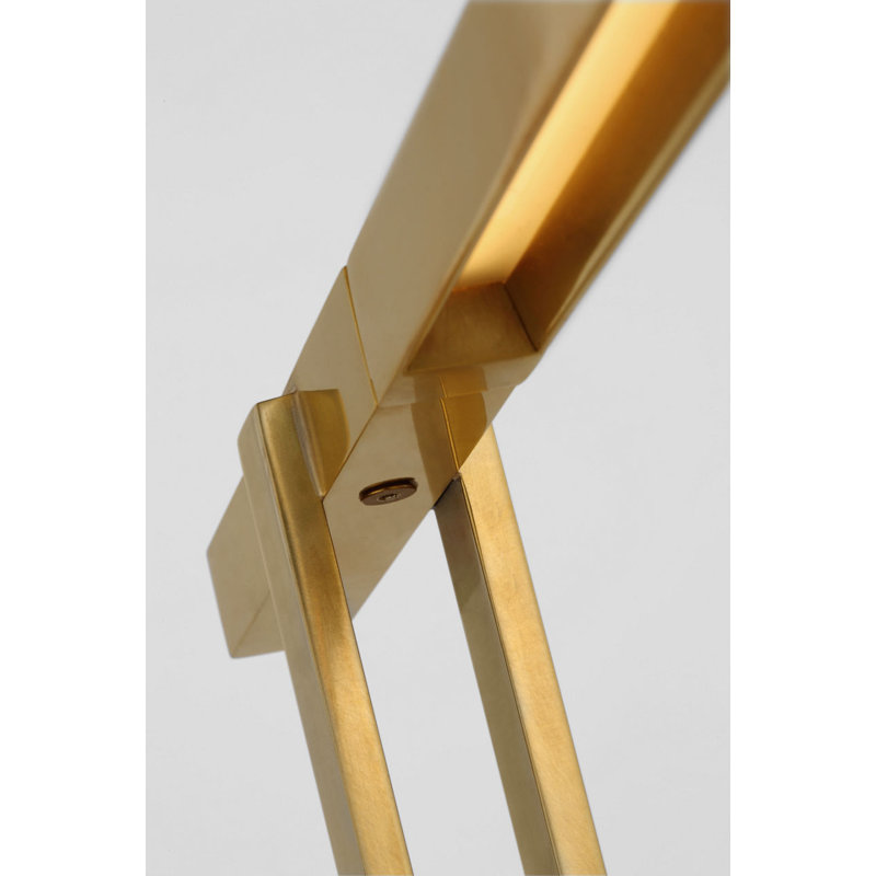 Stagger Small Table Lamp, Hand Rubbed Antique Brass