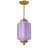 1-light Mid Century Modern Brass Pendant Light