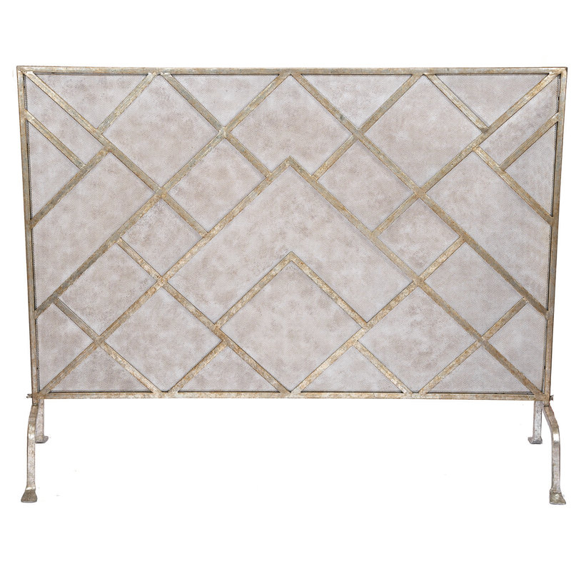 1 Panel Steel Fireplace Screen
