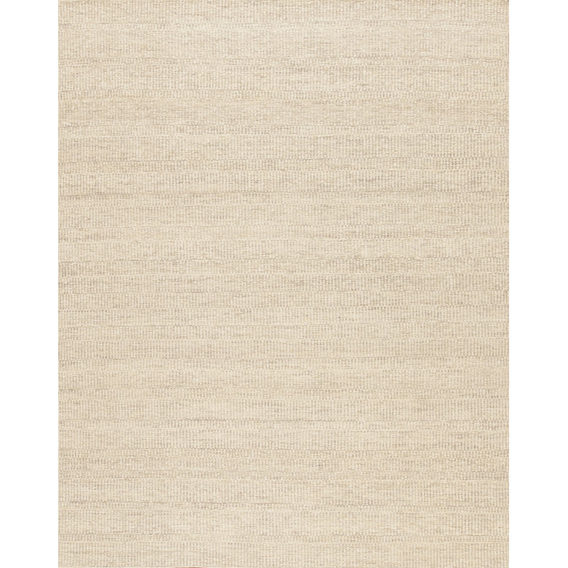 Tapis rectangulaire en laine ivoire naturel Santa Fe Canyon, Rectangle de 10 pi x 14 pi
