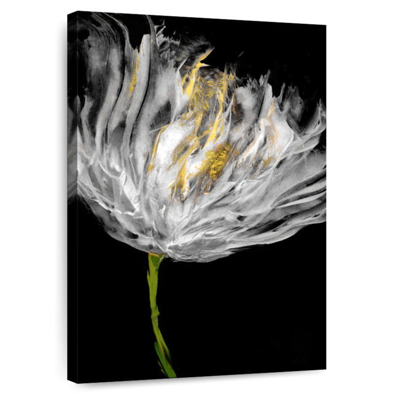 Avery Tulips On Black I, 12" H x 8" W