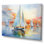 «Miminimlaism Watercolor Regatta II - Bateau à voile grand art mural»