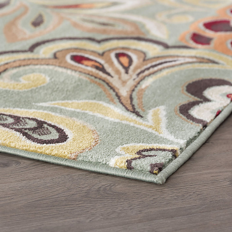 Ensemble de tapis transitionnel bleu de 3 pièces Elmer