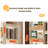 Beige Modern Solid wood rotating bookshelf