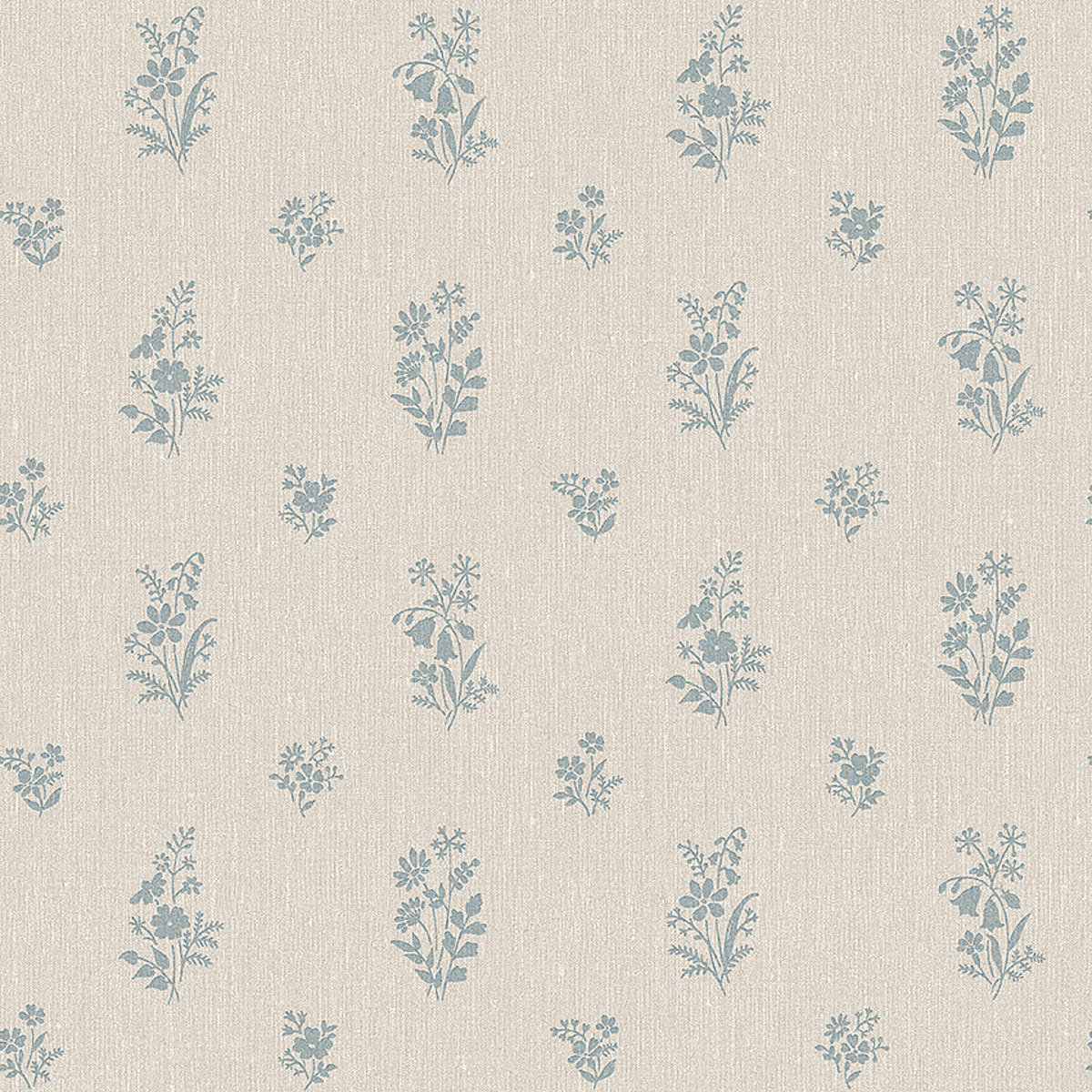 Boråstapeter Petit Fleurs Wallpaper, Blue