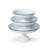 Park Hill Collection Enamelware Pedestal Servers, Set Of 3