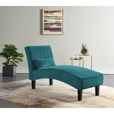 Abbiegail Velvet Chaise Lounge