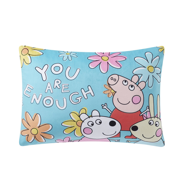 Peppa Pig Kids Bed Pillow Pack W/ Removable Pillowcase