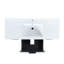 Meuble-lavabo 48 po avec lavabo en résine - Armoire autoportante moderne en contreplaqué blanc-904098097