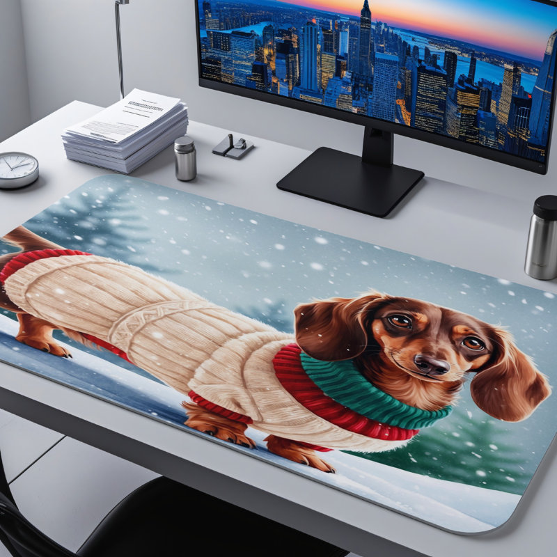 Polyester Desk Pad, 31.5x15.5