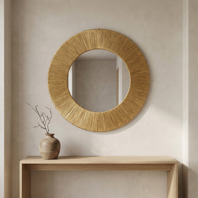 Cecil Rope Round Wall Mirror