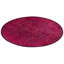 Tapis noir \/ rose \/ rouge surdimensionné de style nouvel âge rond 7 pi 1 po x 7 pi 1 po Overdyed