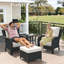  Ensemble de meubles d'extérieur 3 pièces en osier avec coussins confortables de 6 pouces, ensemble de meubles de patio à haut dossier avec fauteuils en rotin et table d'appoint-767322959-767322946