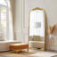 Antique Antique Wall Wall Mirror, 71 "x30" Elegant Vintage Mirror-136854306-137634492