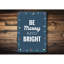 Panneau «Be Merry And Bright» en aluminium-58196331