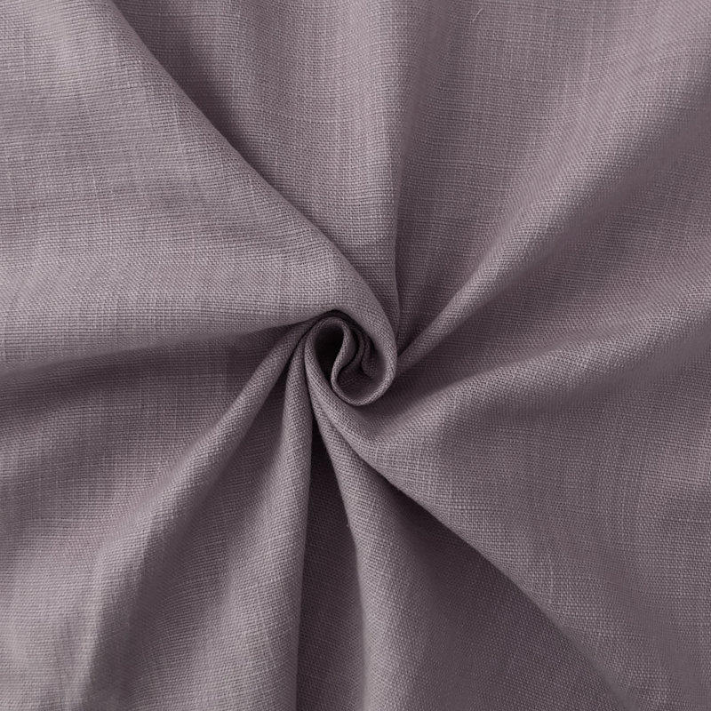 Elsie Linen Look Cotton Tailored Bed Skirt, Queen, Lilac