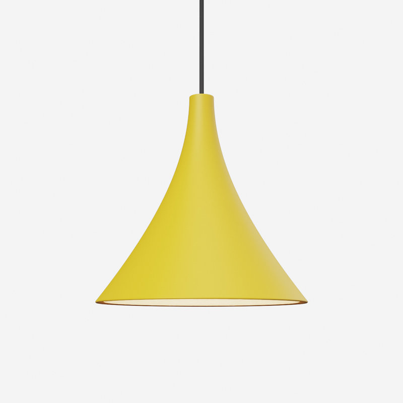 Gota Pendant Light, 17" H x 9.84" W x 9.84" D, Black, Sunrise