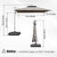 Square Cantilever Umbrella with Centre Pole-1559765479
