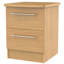 Fully Assembled Lyndale 2 Drawer Bedside Table-6056418