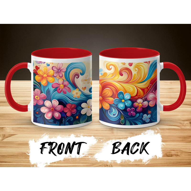 Ceramic Coffee Mug, Red
