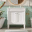 Meuble-lavabo 30 po avec lavabo en céramique-778292053