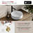 14.12W White Round Vessel Sink