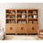 74" Tall Bookshelf With Door, Farmhouse Bookcase With Adjustable Shelf And Storage Cabinet, Library Wooden Bookshelf For Living Room, Office-2039086762-2043571412