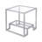 Athena Glass Top End Table-213063353